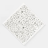 Pine Confetti Wasserfarbe Dots Papier Napkin Serviette (Ecke)