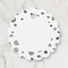 Pine Confetti Wasserfarbe Punkte Liebesmarken Geschenkanhänger