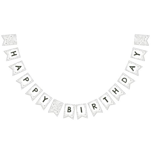 Pine Confetti Wasserfarben Punkte Jagdflagge Wimpelkette (Alle)