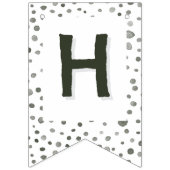 Pine Confetti Wasserfarben Punkte Jagdflagge Wimpelkette (Zweite Fahne)