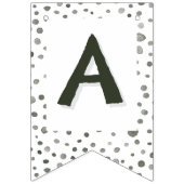 Pine Confetti Wasserfarben Punkte Jagdflagge Wimpelkette (Dritte Fahne)