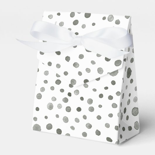 Pine Confetti Watercolor Dots Gefälligkeitsbox Geschenkschachtel (Vorderseite)