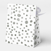 Pine Confetti Watercolor Dots Gefälligkeitsbox Geschenkschachtel (Rückseite)