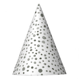Pine Confetti Watercolor Dots Party Hat Partyhütchen