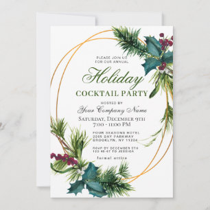 Pine CORPORATE Weihnachtsfeiertag Cocktail Party Einladung