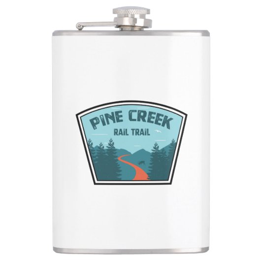 Pine Creek Bahn Flachmann (Vorderseite)