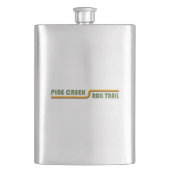 Pine Creek Bahn Flachmann (Vorderseite)