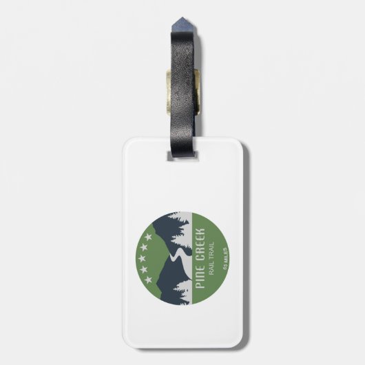 Pine Creek Bahn Gepäckanhänger (Rückseite vertikal)