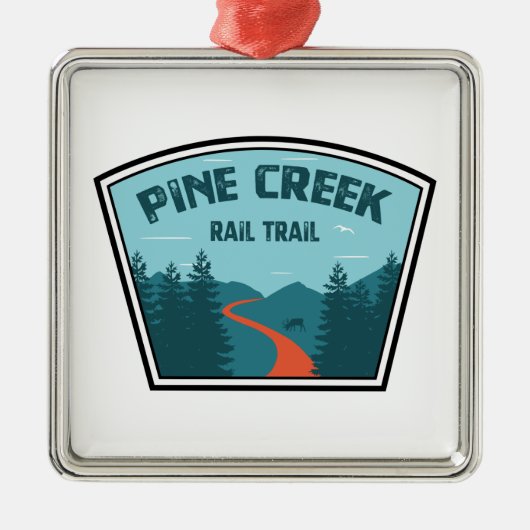 Pine Creek Bahn Ornament Aus Metall (Vorne)