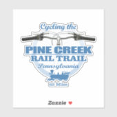 Pine Creek Rail Trail (H2) Aufkleber (Blatt)
