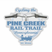 Pine Creek Rail Trail (H2) Aufkleber (Vorderseite)