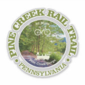 Pine Creek Rail Trail (radfahren c) Aufkleber (Vorderseite)