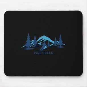 Pine Creek Wyoming Ski Resort Skifahren Mousepad