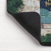 Pine Design für glückliche Ferien anpassen Mousepad (Ecke)