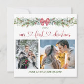 Pine Eukalyptus Unsere 1. Weihnachtskarte für das  (Vorderseite)