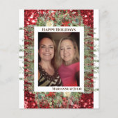 Pine Evergreen Frame Foto Template Glitzer Budget Flyer (Vorne)