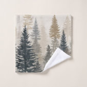 Pine Forest Badhandtuch Set (Waschlappen)