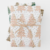 Pine Forest Gold Spektakel Urlaub Geschenkpapier Set (Beispiel)