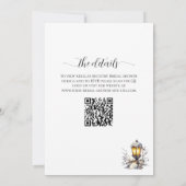 Pine Forest in Snow Elegantes Brautparty Einladung (Rückseite)