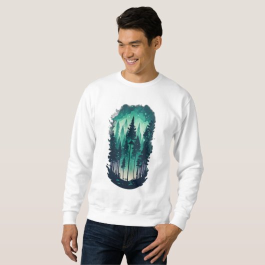 Pine Forest Landscape Sweatshirt (Vorne ganz)