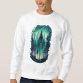 Pine Forest Landscape Sweatshirt (Vorderseite)