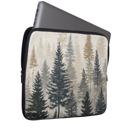 Pine Forest Laptopschutzhülle (Vorne Rechts)