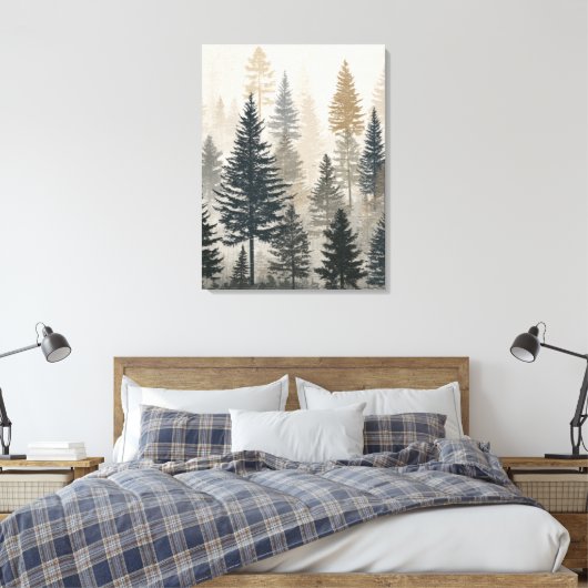 Pine Forest Leinwanddruck (Insitu (Schlafzimmer))