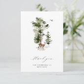 Pine Forest Lieber Kinderdusche Danke Karte (Stehend Vorderseite)
