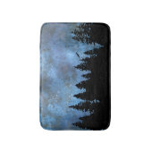 Pine Forest Night Badematte (Vorderseite Vertikal)
