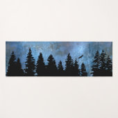 Pine Forest Night Yogamatte (Vorderseite (Horizontal))
