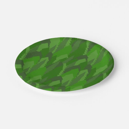 Pine Forest Pappteller (Schrägansicht)