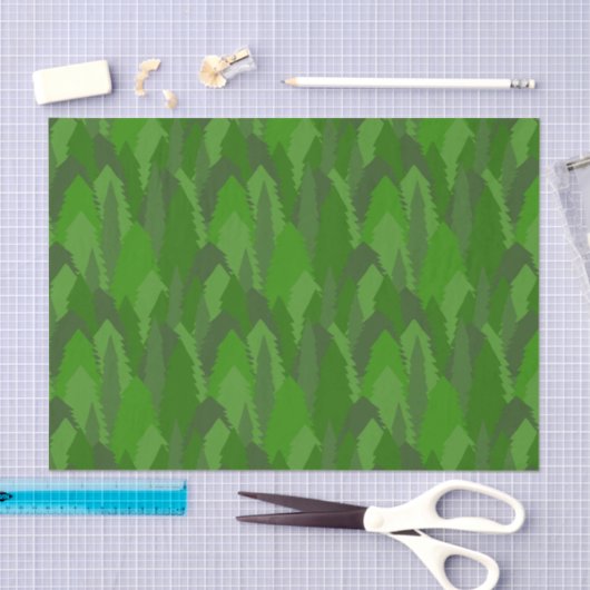 Pine Forest Seidenpapier (Handwerk)