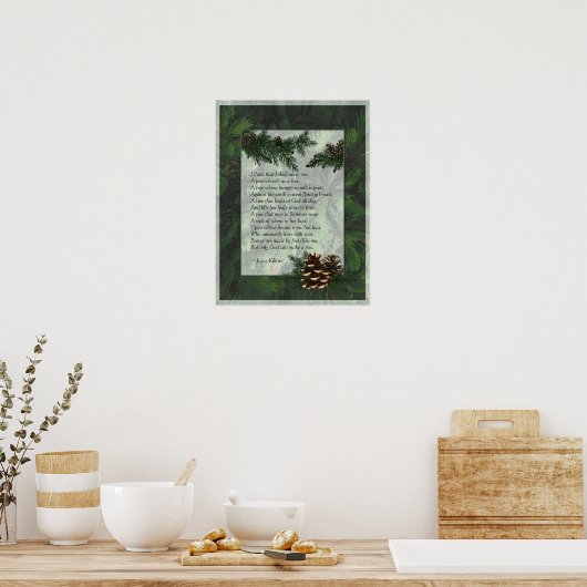 Pine Forest Trees Poster Print (Küche)