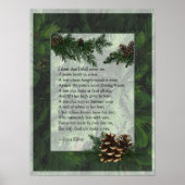 Pine Forest Trees Poster Print (Vorne)