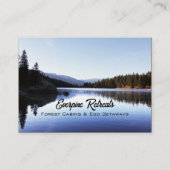 Pine forest watercolor Your Photo Landscape Visitenkarte (Vorderseite)