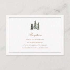 Pine Forest Wedding Card Begleitkarte