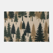 Pine Forest Welcome Mat – A Cozy Winter Greeting Fußmatte (Vorderseite)