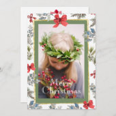 Pine Foto Gold Rahmen Frohe Weihnachten (Vorne/Hinten)