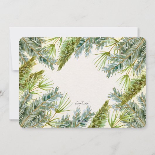 Pine-Foto-Urlaubskarte Feiertagskarte (Rückseite)