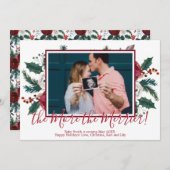 Pine Foto Weihnachten Schwangerschaft Ankündigung (Vorne/Hinten)