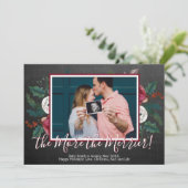 Pine Foto Weihnachten Schwangerschaft Ankündigung  (Stehend Vorderseite)