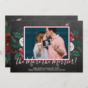 Pine Foto Weihnachten Schwangerschaft Ankündigung