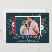 Pine Foto Weihnachten Schwangerschaft Ankündigung  (Vorderseite)