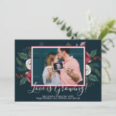 Pine Foto Weihnachten Schwangerschaft Ankündigung  (Stehend Vorderseite)