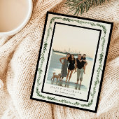 Pine Frame Foto Holiday Card Feiertagskarte