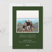 Pine Frame Foto Holiday Card Feiertagskarte (Rückseite)