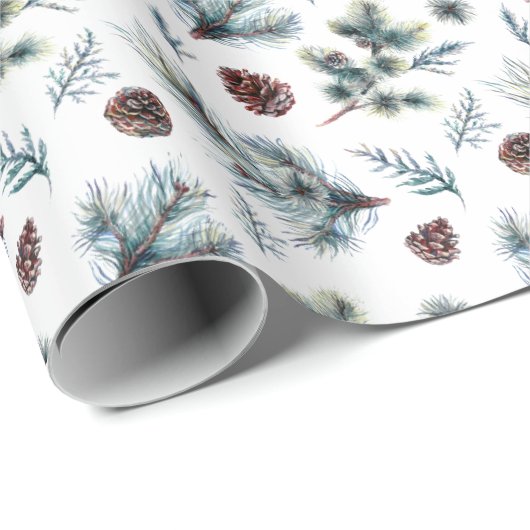 Pine Fur Weihnachtsgeschenk für einen schönen Urla Geschenkpapier (Rolleneckpunkt)