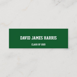 Pine green collegiate Abschluss Name Karte einfüge