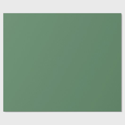Pine Green Dunkel Solid Color Geschenkpapier (Flach)