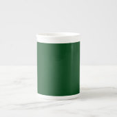 Pine Green (feste Farbe)  Porzellantasse (Vorderseite)